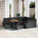 Tuin Sofa Set 12 st 12-Aantal zitplaatsen Zwart Poly Rattan