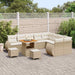 Tuin Sofa Set 12 st 12-Aantal zitplaatsen Beige en Crème