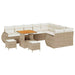 Tuin Sofa Set 12 st 12-Aantal zitplaatsen Beige en Crème