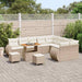 Tuin Sofa Set 12 st 12-Aantal zitplaatsen Beige en Crème