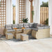 Tuin Sofa Set 12 st 12-Aantal zitplaatsen Beige en Licht Grijs