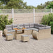 Tuin Sofa Set 12 st 12-Aantal zitplaatsen Beige en Licht Grijs