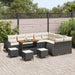 Tuin Sofa Set 13 st 13-Aantal zitplaatsen Zwart en Crème