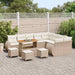 Tuin Sofa Set 13 st 13-Aantal zitplaatsen Beige en Crème