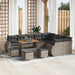 Tuin Sofa Set 13 st 13-Aantal zitplaatsen Grijs Poly Rattan