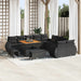 Tuin Sofa Set 13 st 13-Aantal zitplaatsen Zwart