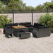 Tuin Sofa Set 13 st 13-Aantal zitplaatsen Zwart