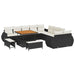 Tuin Sofa Set 13 st 13-Aantal zitplaatsen Zwart en crème