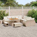 Tuin Sofa Set 13 st 13-Aantal zitplaatsen beige en crèmekleurig