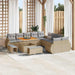 Tuin Sofa Set 13 st 13-Aantal zitplaatsen beige en lichtgrijs