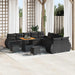 Tuin Sofa Set 13 st 13-Aantal zitplaatsen Zwart