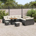 Tuin Sofa Set 13 st 13-Aantal zitplaatsen Zwart en crème