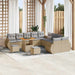 Tuin Sofa Set 13 st 13-Aantal zitplaatsen beige en lichtgrijs