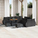 Tuin Sofa Set 13 st 13-Aantal zitplaatsen Zwart