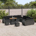 Tuin Sofa Set 13 st 13-Aantal zitplaatsen Zwart