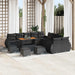 Tuin Sofa Set 14 st 14-Aantal zitplaatsen Zwart
