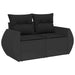 Tuin Sofa Set 14 st 14-Aantal zitplaatsen Zwart