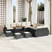 Tuin Sofa Set 14 st 14-Aantal zitplaatsen Zwart en crème