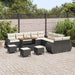 Tuin Sofa Set 14 st 14-Aantal zitplaatsen Zwart en crème