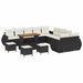 Tuin Sofa Set 14 st 14-Aantal zitplaatsen Zwart en crème