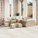 Tuin Sofa Set 14 st 14-Aantal zitplaatsen beige en crèmekleurig