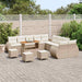 Tuin Sofa Set 14 st 14-Aantal zitplaatsen beige en crèmekleurig