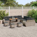 Tuin Sofa Set 14 st 14-Aantal zitplaatsen Grijs