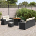 Tuin Sofa Set 8 st 8-Aantal zitplaatsen Zwart en Crème