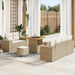 Tuin Sofa Set 8 st 8-Aantal zitplaatsen Beige en Crème