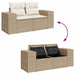 Tuin Sofa Set 8 st 8-Aantal zitplaatsen Beige en Crème