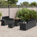 Tuin Sofa Set 8 st 8-Aantal zitplaatsen Zwart Poly Rattan