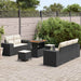 Tuin Sofa Set 8 st 8-Aantal zitplaatsen Zwart en Crème