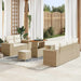 Tuin Sofa Set 8 st 8-Aantal zitplaatsen Beige en Crème