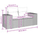 Tuin Sofa Set 10 st 9-Aantal zitplaatsen Zwart Poly Rattan