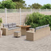 Tuin Sofa Set 10 st 9-Aantal zitplaatsen Beige en Licht Grijs