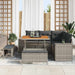 Tuin Sofa Set 8 st 7-Aantal zitplaatsen Grijs poly rattan