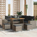 Tuin Sofa Set 9 st 8-Aantal zitplaatsen Grijs poly rattan