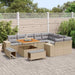 Tuin Sofa Set 12 st 9-Aantal zitplaatsen Beige en Licht Grijs