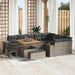 Tuin Sofa Set 12 st 9-Aantal zitplaatsen Grijs poly rattan