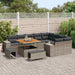 Tuin Sofa Set 12 st 9-Aantal zitplaatsen Grijs poly rattan
