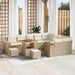 Tuin Sofa Set 12 st 9-Aantal zitplaatsen Beige en Crème