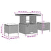 Tuin Sofa Set 12 st 9-Aantal zitplaatsen Beige en Crème
