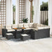 Tuin Sofa Set 12 st 9-Aantal zitplaatsen Zwart en Crème
