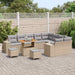 Tuin Sofa Set 12 st 9-Aantal zitplaatsen Beige en Licht Grijs
