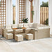 Tuin Sofa Set 13 st 9-Aantal zitplaatsen Beige en Crème