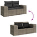 Tuin Sofa Set 13 st Grijs poly rattan