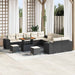 Tuin Sofa Set 13 st Zwart en Crème poly rattan