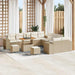 Tuin Sofa Set 13 st Beige en Crème poly rattan