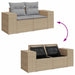 Tuin Sofa Set 13 st Beige en Licht Grijs poly rattan