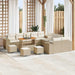Tuin Sofa Set 14 st Beige en Crème poly rattan